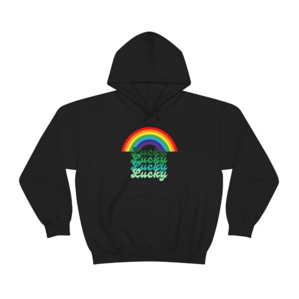 Lucky Rainbow Saint Patrick's Day  | St. Paddy's Day | Shamrock St Paddy's - Hoodie - Image 4