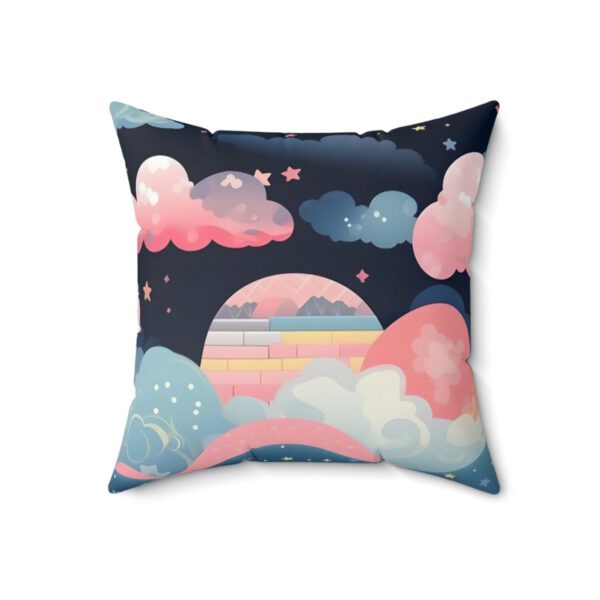 Moonlit Sky Clouds Polyester Pillow - Image 10