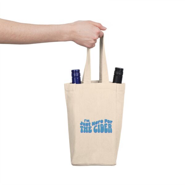 "I'm Just Here For The Cider" - Wine Tote Bag - Image 2