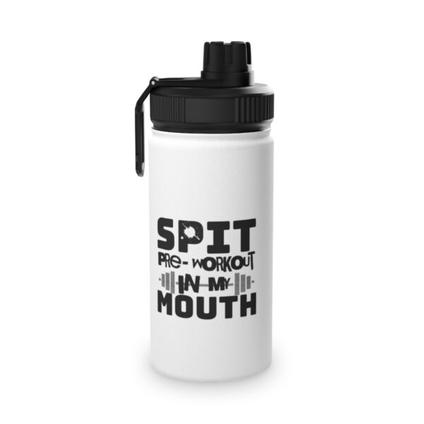 "Spit PreWorkout In My Mouth" - Stainless Steel Water Bottle, Sports Lid - Image 9