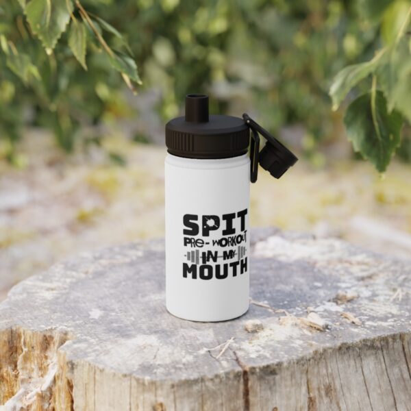 "Spit PreWorkout In My Mouth" - Stainless Steel Water Bottle, Sports Lid - Image 12