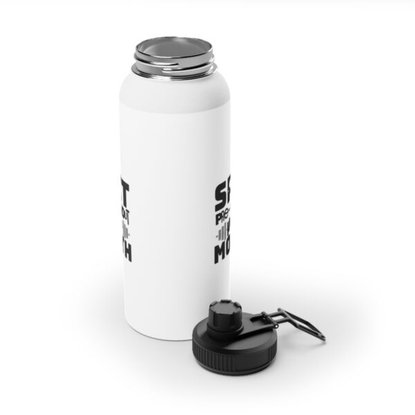 "Spit PreWorkout In My Mouth" - Stainless Steel Water Bottle, Sports Lid - Image 3