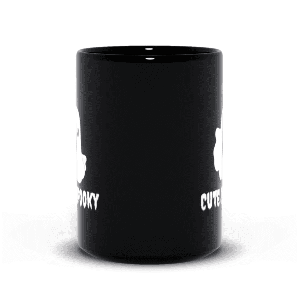 Cute & Spooky Ghost | Halloween Mug | Trick or Treat Mug | Spooky Season - Black Mugs - Image 8