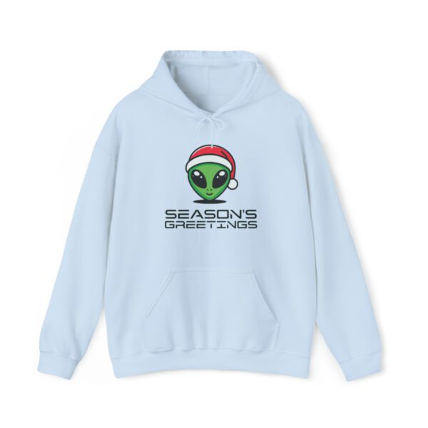 Alien Season's Greetings | Christmas Alien | Grey Alien | Festive Alien - Hoodie - Image 10