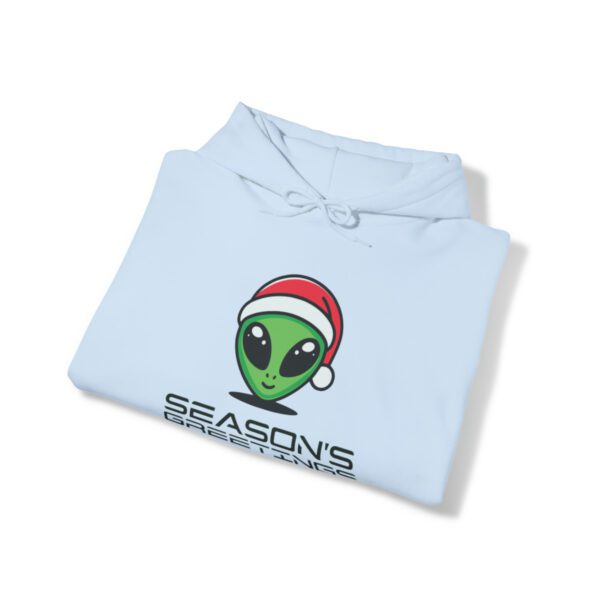 Alien Season's Greetings | Christmas Alien | Grey Alien | Festive Alien - Hoodie - Image 11