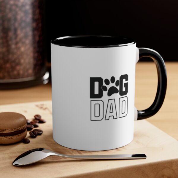 Dog Dad Varsity Style | Dog Owner | Dog Dad Gift - Accent Coffee Mug, 11oz - Image 4