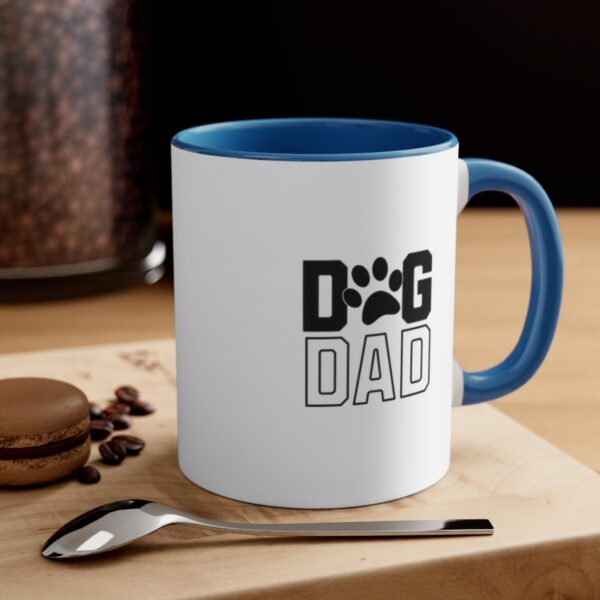 Dog Dad Varsity Style | Dog Owner | Dog Dad Gift - Accent Coffee Mug, 11oz - Image 12