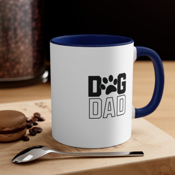 Dog Dad Varsity Style | Dog Owner | Dog Dad Gift - Accent Coffee Mug, 11oz - Image 8