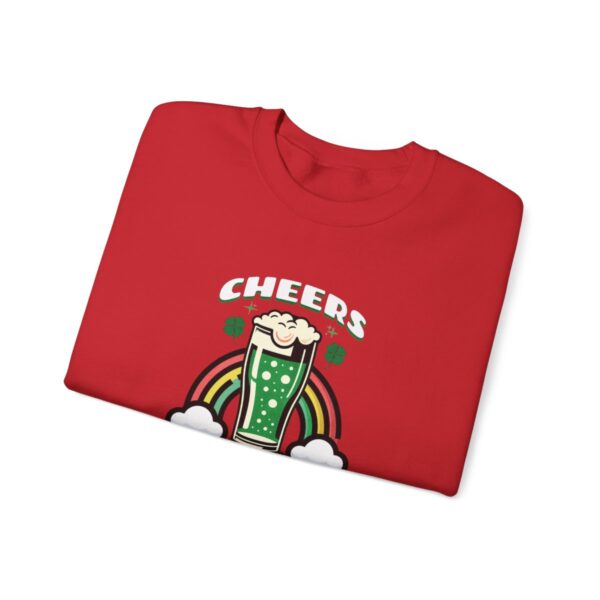 Cheers: Shamrocks & Rainbows | Saint Patrick's Day | Unisex - Sweater - Image 11