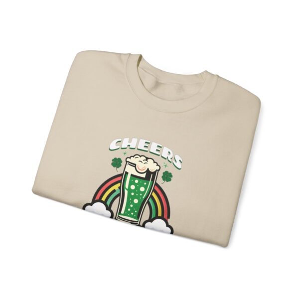 Cheers: Shamrocks & Rainbows | Saint Patrick's Day | Unisex - Sweater - Image 3