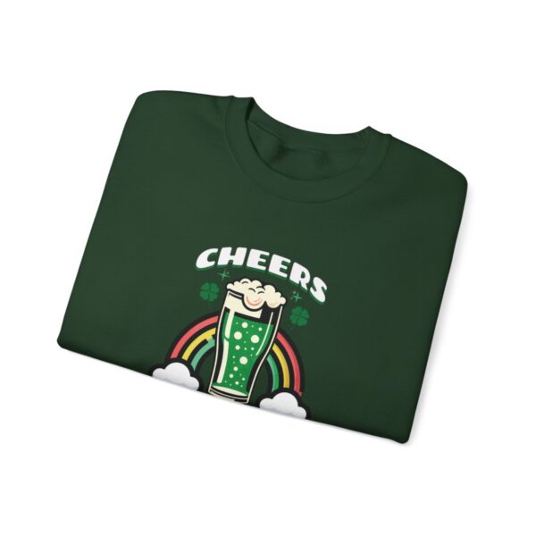 Cheers: Shamrocks & Rainbows | Saint Patrick's Day | Unisex - Sweater - Image 5