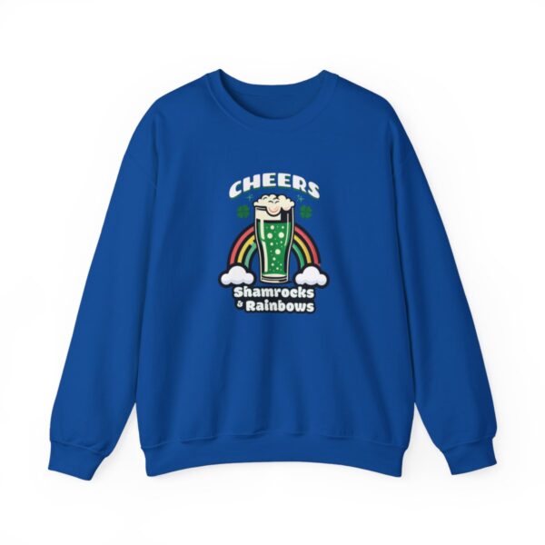 Cheers: Shamrocks & Rainbows | Saint Patrick's Day | Unisex - Sweater - Image 8