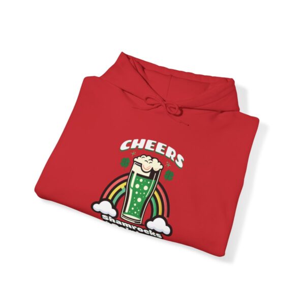 Cheers: Shamrocks & Rainbows | Saint Patrick's Day | Unisex - Hoodie - Image 11