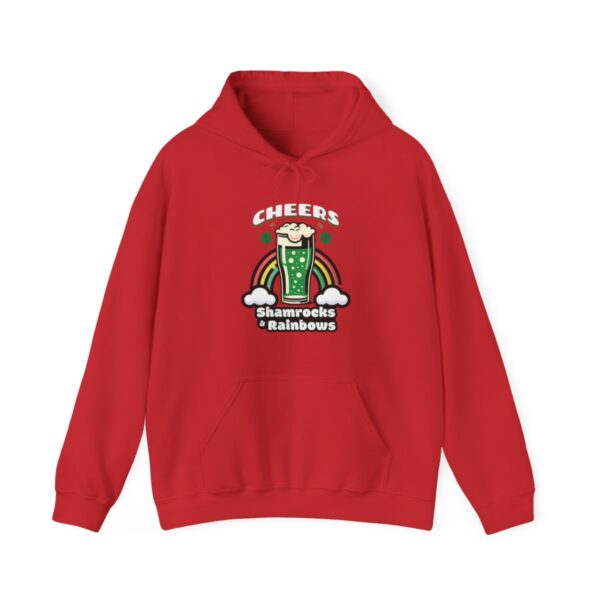 Cheers: Shamrocks & Rainbows | Saint Patrick's Day | Unisex - Hoodie - Image 10