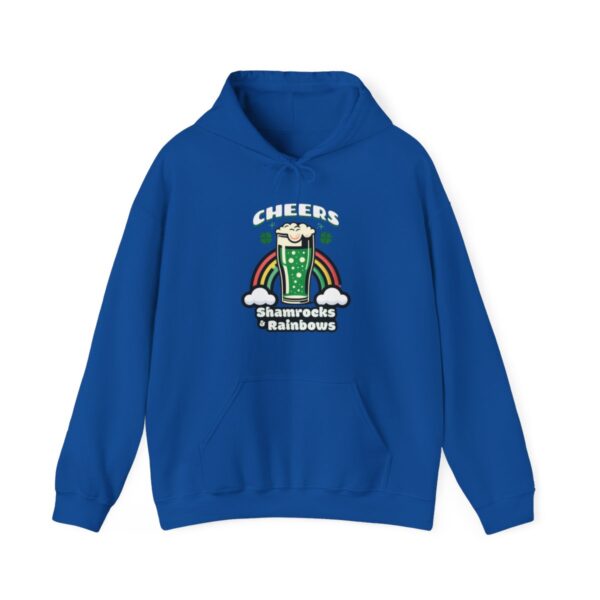 Cheers: Shamrocks & Rainbows | Saint Patrick's Day | Unisex - Hoodie - Image 8