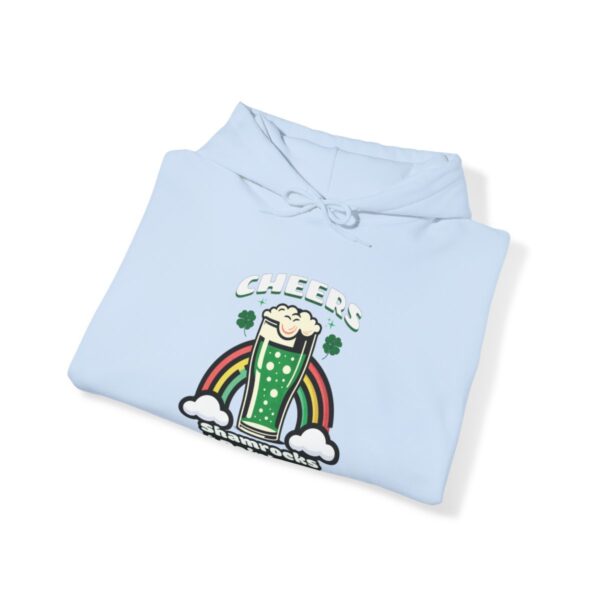 Cheers: Shamrocks & Rainbows | Saint Patrick's Day | Unisex - Hoodie - Image 7