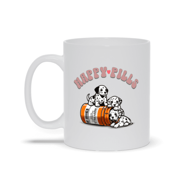 Dalmatian Happy Pills | Dalmatian Themed Mug | Dalmatian Owner - Mugs - Image 2