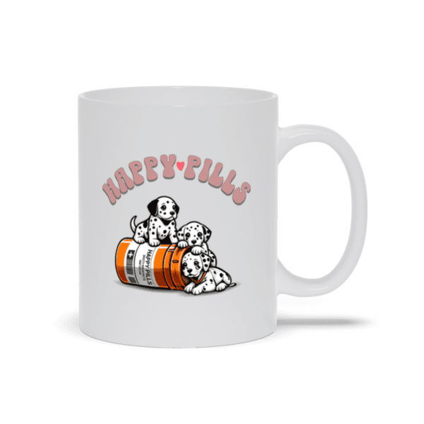 Dalmatian Happy Pills | Dalmatian Themed Mug | Dalmatian Owner - Mugs - Image 3