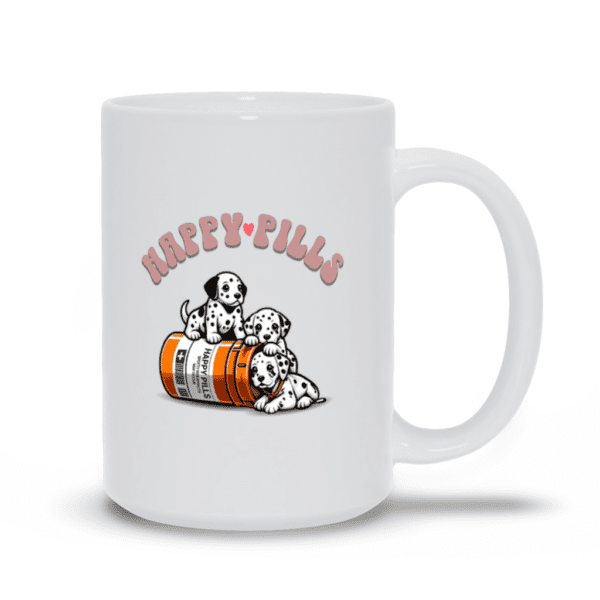 Dalmatian Happy Pills | Dalmatian Themed Mug | Dalmatian Owner - Mugs - Image 5