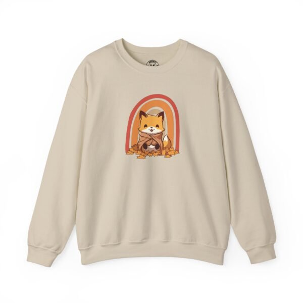 Cozy Fall Fox | Cute Fox Autumn Sweater | Fall Leaves | Unisex - Sweater - Image 6