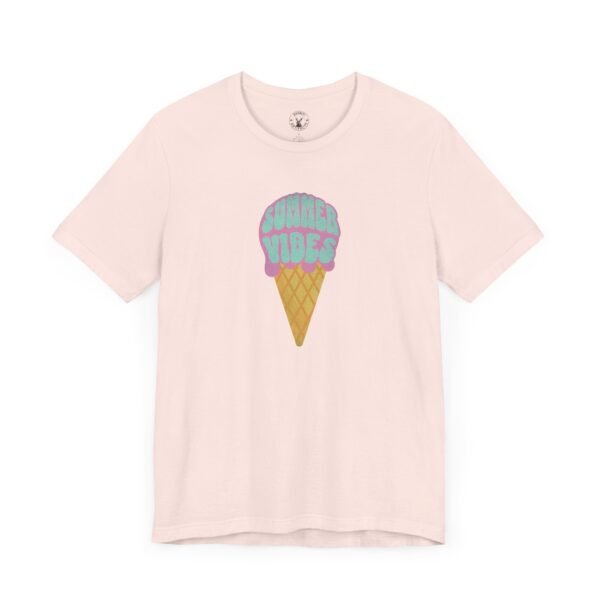 Summer Vibes Retro Ice Cream Cone | Summer Apparel | Summer Tee | Unisex - Shirt - Image 4