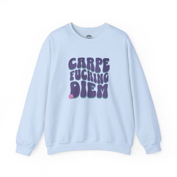 Carpe Fucking Diem | Funny Inspiration Sweater | Positive Vibes | Unisex - Sweatshirt - Image 8