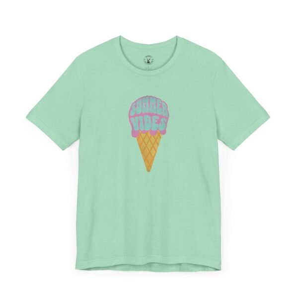 Summer Vibes Retro Ice Cream Cone | Summer Apparel | Summer Tee | Unisex - Shirt - Image 2