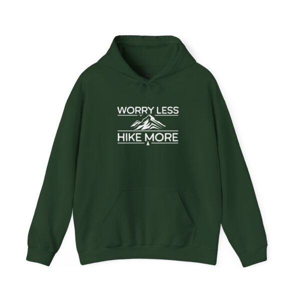 Worry Less Hike More | Nature Lover | Hiking Sweater | Unisex - Hoodie - Image 2