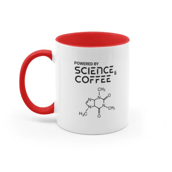 Powered By Science And Coffee | Science Mug | Coffee Lover Gift - Accent Mugs - Image 7