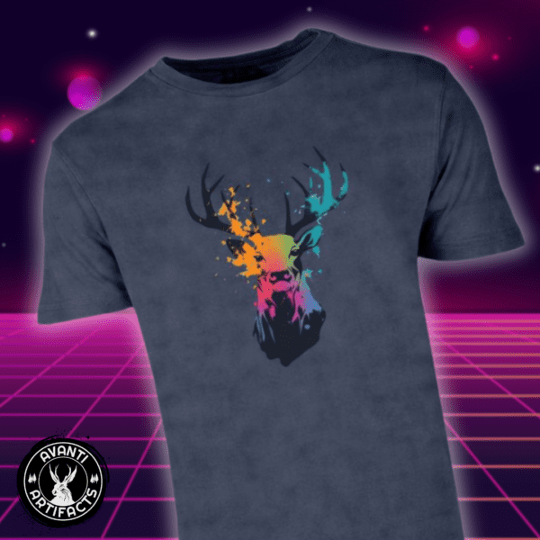 Prismatic Stag | Deer Tee | Wilderness Shirt - Unisex Vintage Crewneck Tee