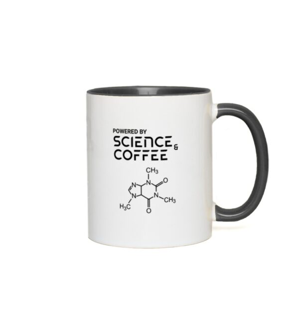 Powered By Science And Coffee | Science Mug | Coffee Lover Gift - Accent Mugs - Image 2