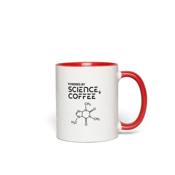 Powered By Science And Coffee | Science Mug | Coffee Lover Gift - Accent Mugs - Image 5