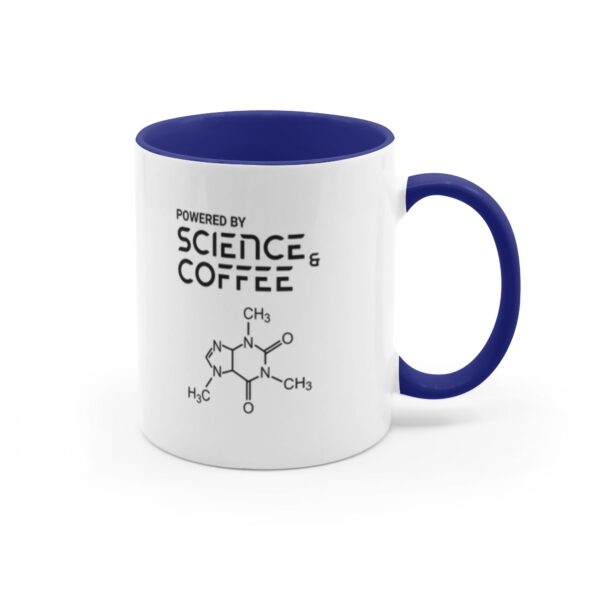 Powered By Science And Coffee | Science Mug | Coffee Lover Gift - Accent Mugs - Image 8