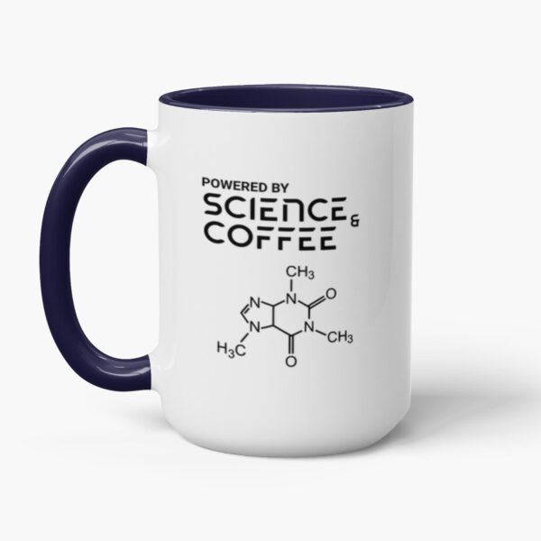 Powered By Science And Coffee | Science Mug | Coffee Lover Gift - Accent Mugs - Image 11