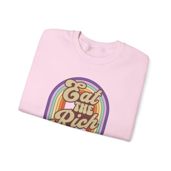 Eat The Rich Retro Rainbow | Resist Movement | Funny Political Sweater | Unisex - Crewneck Sweatshirt - Image 15